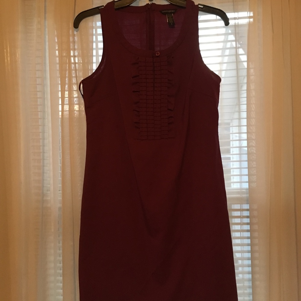 Banana Republic dark purple sleeveless dress